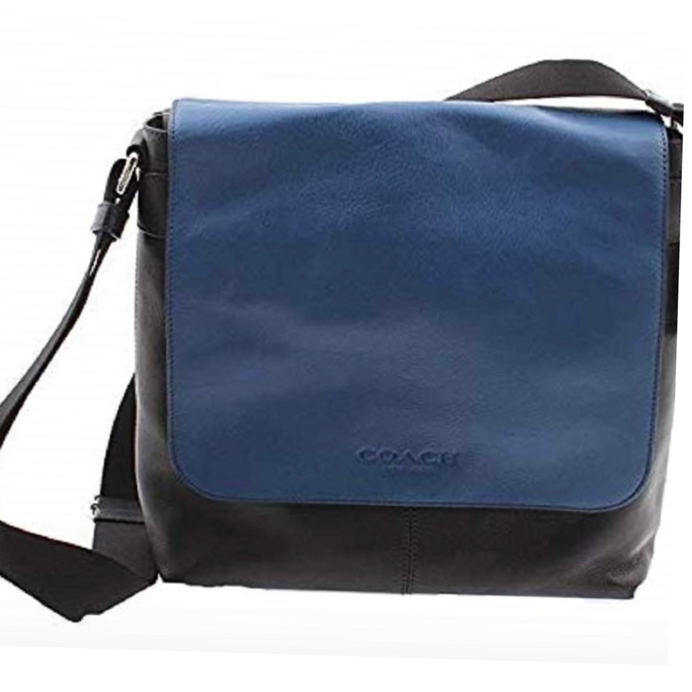 Coach Sullivan Small Messenger Bag Sport Calf Leather Long Strap Midnight Denim